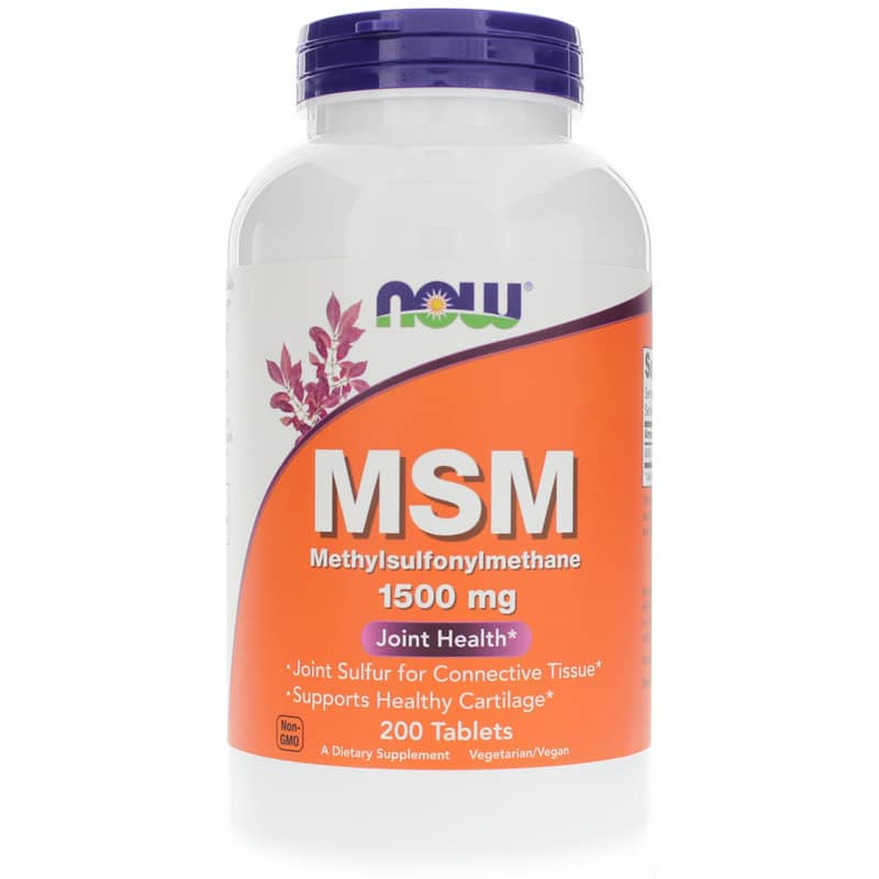 NOW Foods MSM Tablets 1500 Mg 200 Tablets