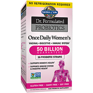 Dr. Formulated Once Daily Women's Probiotics - 50 Billion CFUs (30 Vegetarian Capsules)