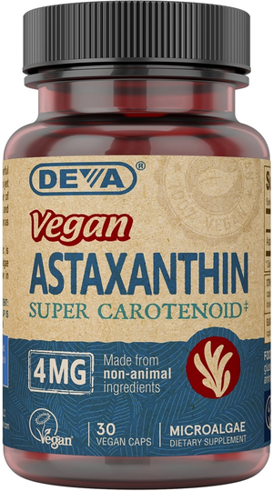 Deva Nutrition - Vegan Astaxanthin Super Carotenoid 4 mg. - 30 Vegan Caps
