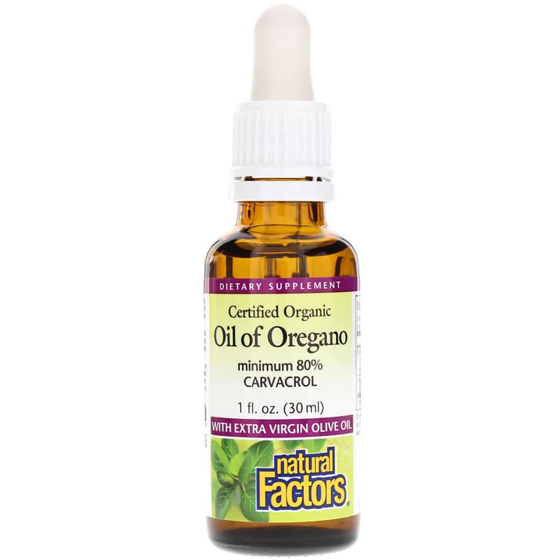 Natural Factors Organic Oil of Oregano 1 Oz