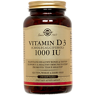 Vitamin D3 - 1,000 IU (250 Softgels)