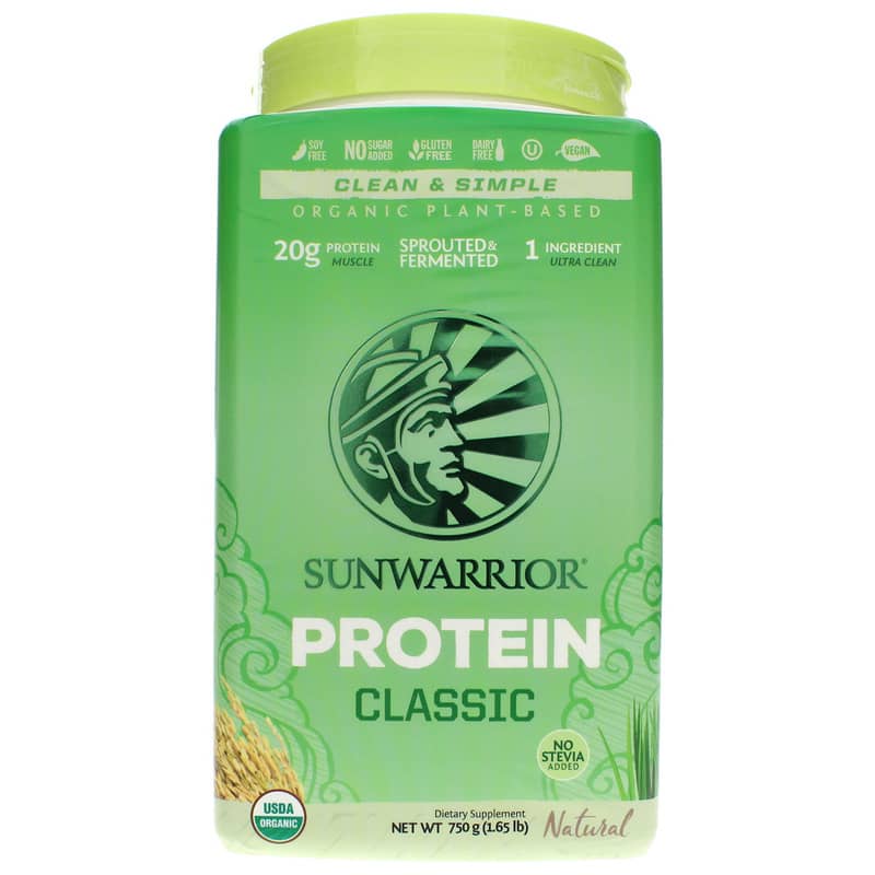 Sunwarrior Classic Protein Organic Natural 1.65 Lbs