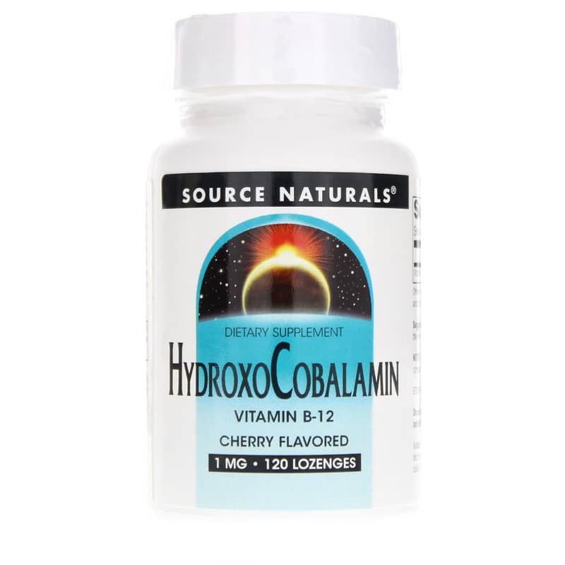 Source Naturals HydroxoCobalamin 1 Mg Cherry 120 Lozenges