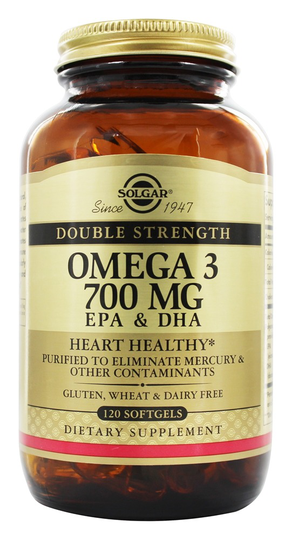 Solgar - Double Strength Omega 3 700 mg. - 120 Softgels