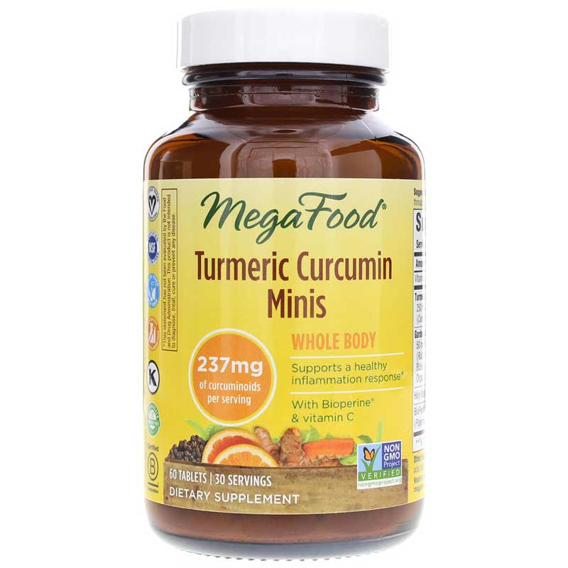 Megafood Turmeric Curcumin Minis 60 Tablets