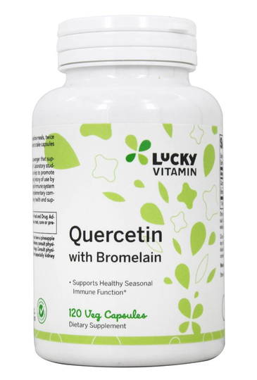 LuckyVitamin - Quercetin with Bromelain - 120 Veg Capsules