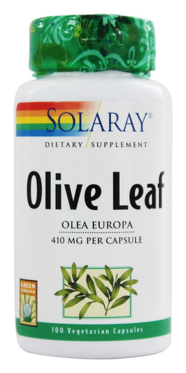 Solaray - Olive Leaf 400 mg. - 100 Vegetarian Capsules