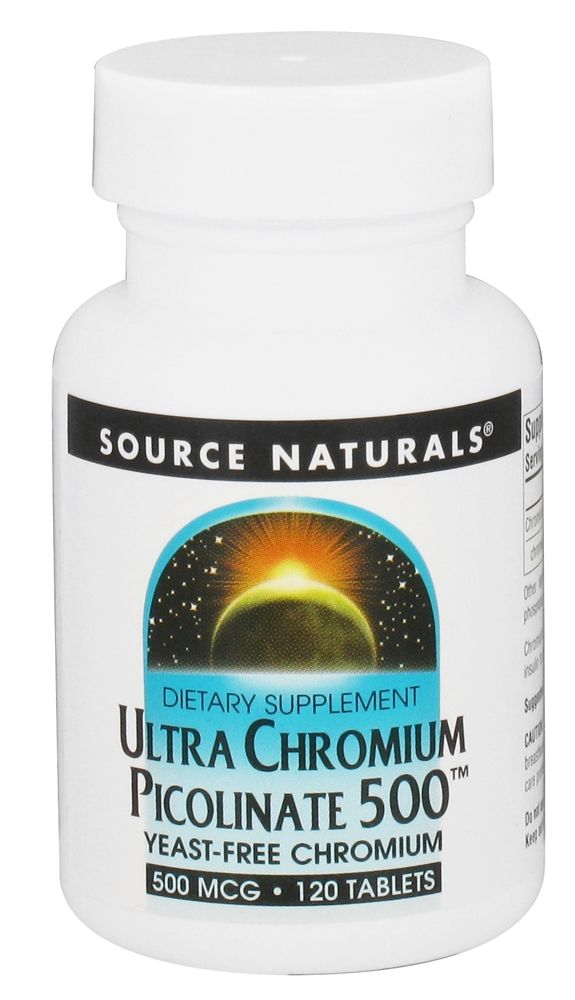 Source Naturals - Ultra Chromium Picolinate 500 mcg. - 120 Tablets