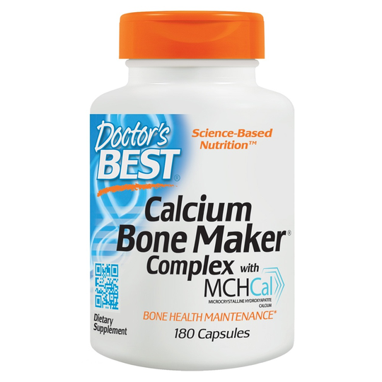 Doctor's Best - Calcium Bone Maker Complex with MCHCal - 180 Capsules