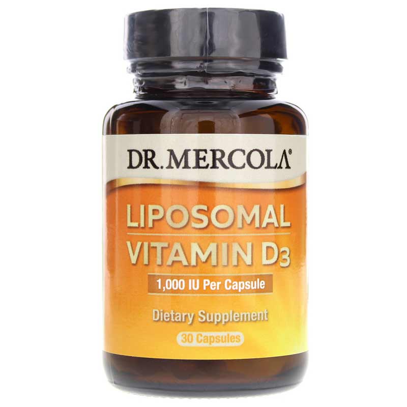 Dr. Mercola Liposomal Vitamin D3 1000 IU 30 Capsules