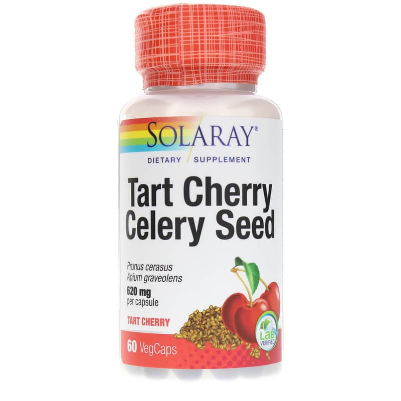 Solaray Tart Cherry with Celery Seed 60 Veg Capsules
