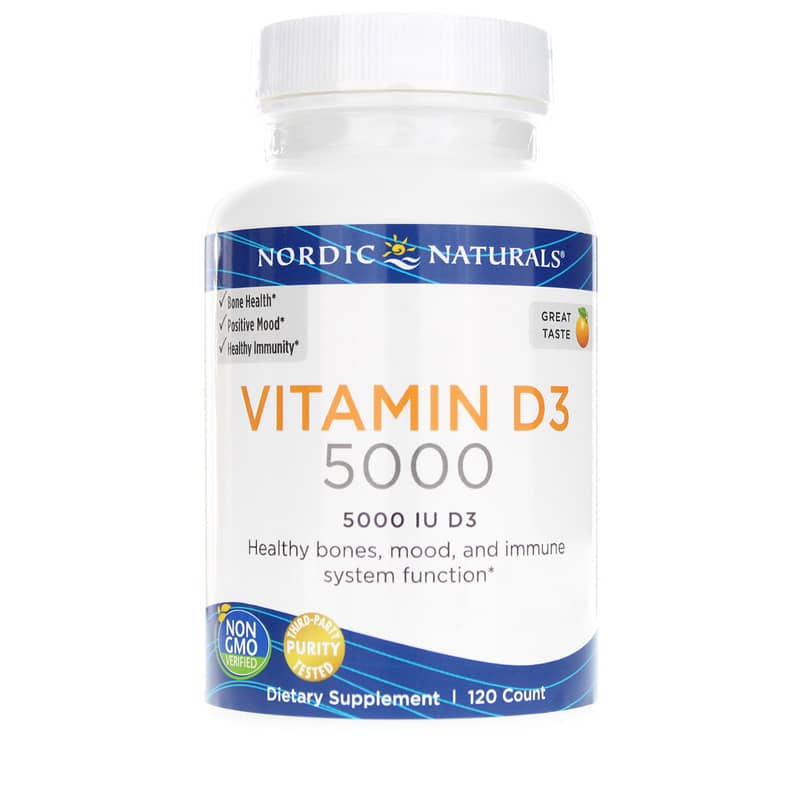 Nordic Naturals Vitamin D3 5000 IU 120 Softgels