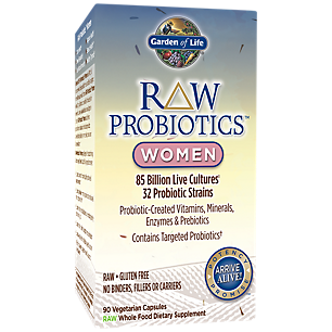 Raw Probiotics for Women - 85 Billion CFUs (90 Vegetarian Capsules)