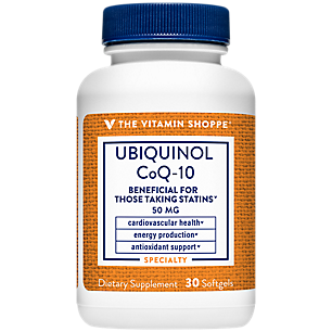 Ubiquinol CoQ-10 - Helps Energy Production, Supports Cellular & Cardiovascular Health - 50 MG (30 Softgels)