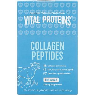 Collagen Peptides Powder - Hair, Skin, Nails & Joint Support - Unflavored (20 Packets, 0.35 oz. each)