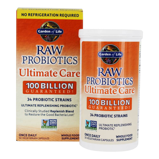 Garden of Life - Raw Probiotics Ultimate Care 100 Billion CFU - 30 Vegetarian Capsules