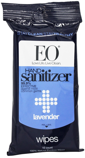 EO Products - Hand Sanitizer Wipes Lavender - 10 Wipe(s)
