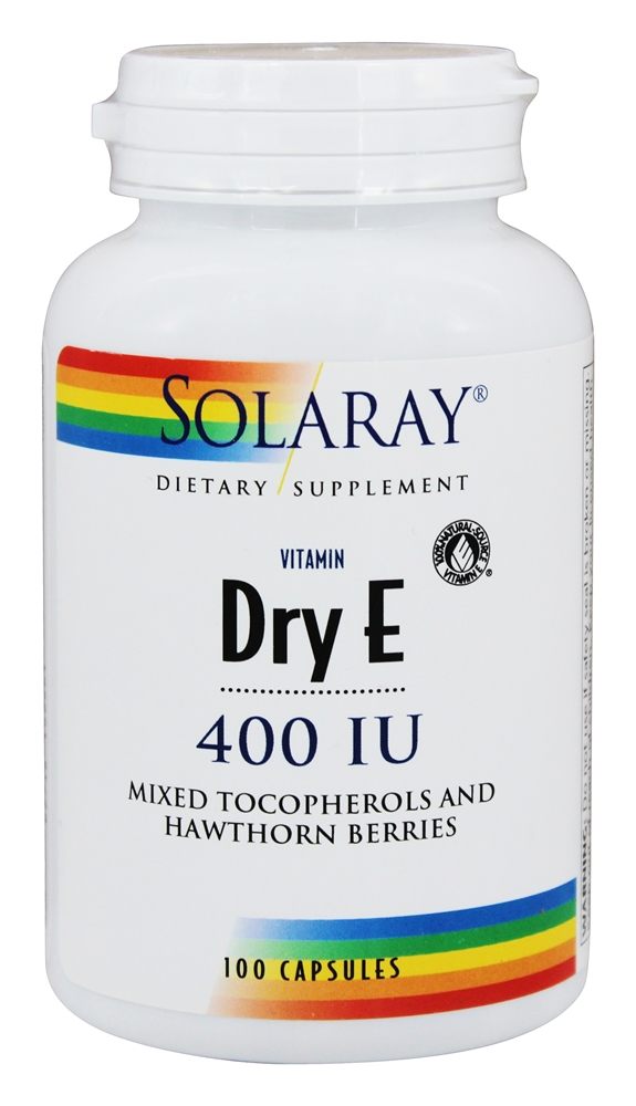 Solaray - Vitamin Dry E 400 IU - 100 Capsules