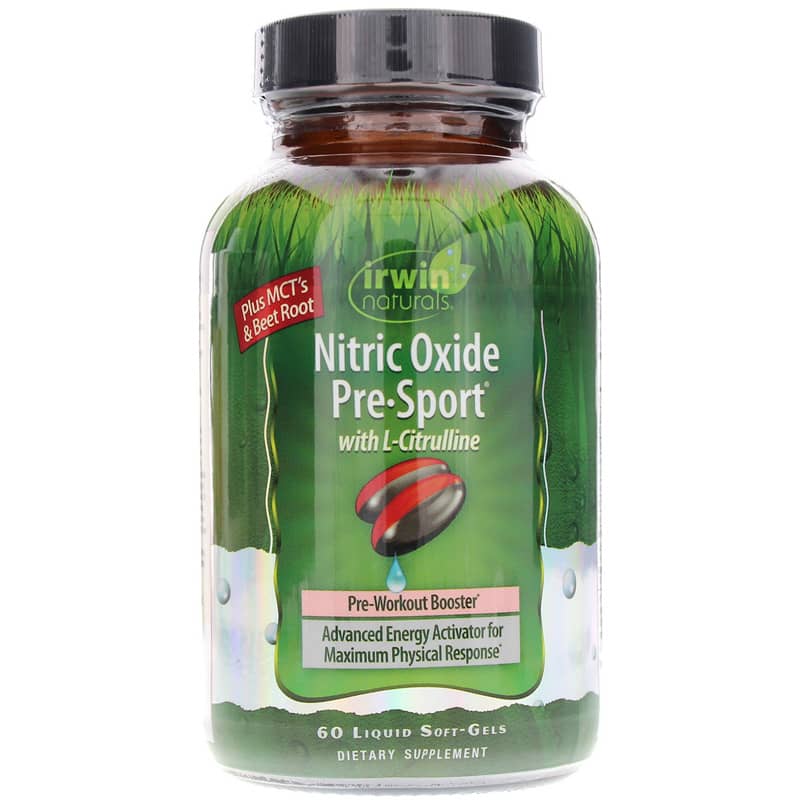 Irwin Naturals Nitric Oxide Pre-Sport 60 Liquid Softgels