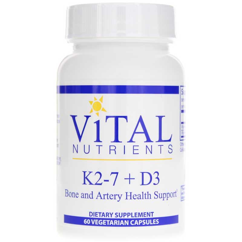Vital Nutrients K2-7 + D3 60 Veg Capsules