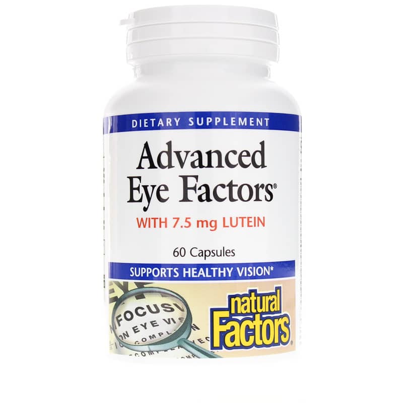 Natural Factors Advanced Eye Factors with 7.5 Mg Lutein 60 Capsules