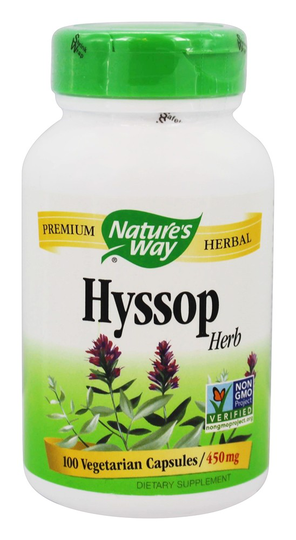 Nature's Way - Hyssop Herb 450 mg. - 100 Vegetarian Capsules