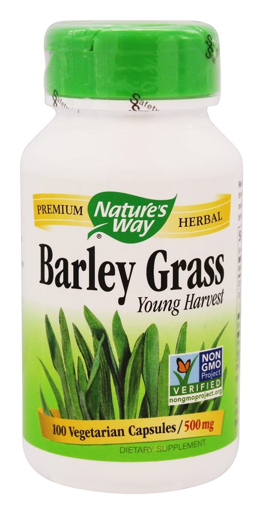 Nature's Way - Barley Grass Young Harvest 500 mg. - 100 Vegetarian Capsules