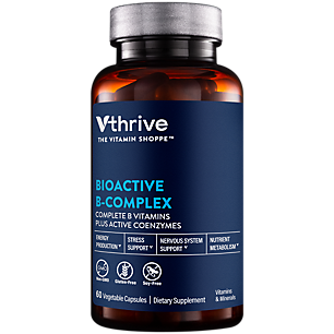 Bioactive B-Complex - Vitamin B + Active Coenzymes for Energy Production (60 Vegetable Capsules)