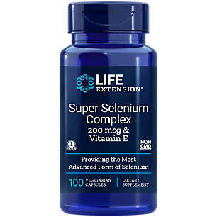 Super Selenium Complex & Vitamin E - 200 MCG (100 Vegetarian Capsules)