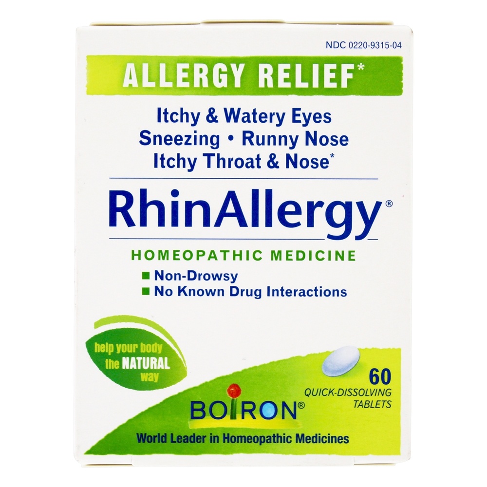 Boiron - RhinAllergy Allergy Relief - 60 Quick Dissolve Tablets