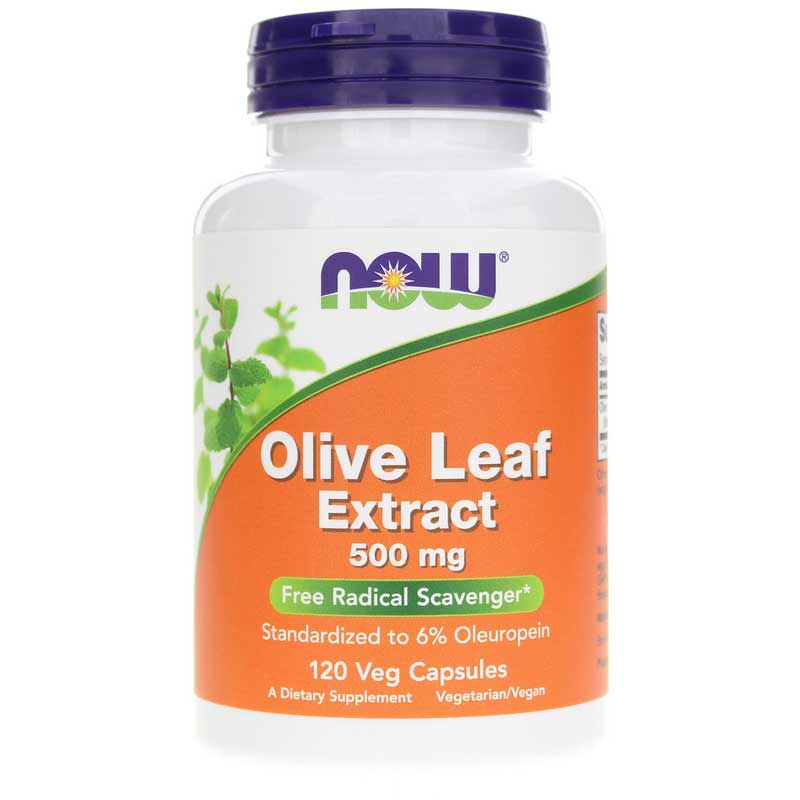 NOW Foods Olive Leaf Extract 500 Mg 120 Veg Capsules