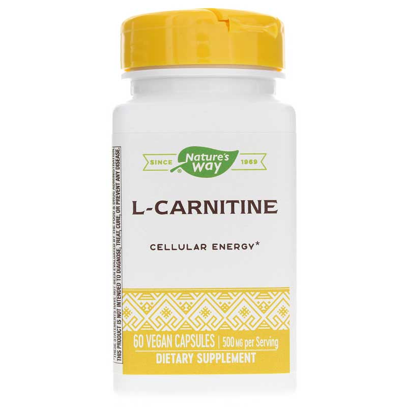 Natures Way L-Carnitine 500 Mg 60 Vegan Capsules