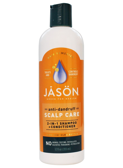 JASON Natural Products - Anti Dandruff Scalp Care 2 in 1 Shampoo & Conditioner - 12 fl. oz.