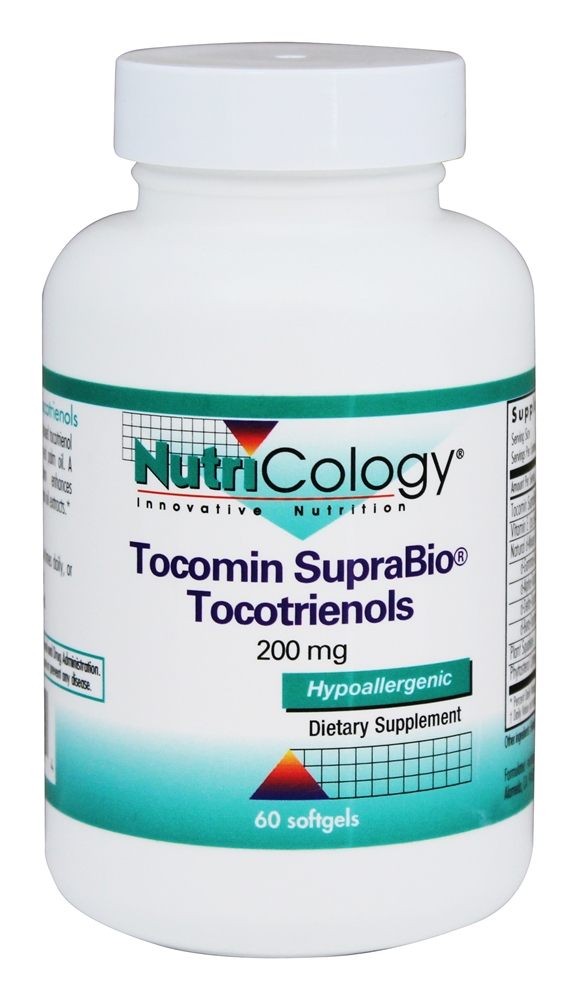 Nutricology - Tocomin SupraBio Tocotrienols 200 mg. - 60 Softgels