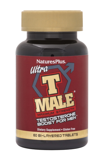 Natures Plus - Ultra T Male Maximum Strength Testosterone Booster for Men - 60 Bi-Layered Tablet(s)