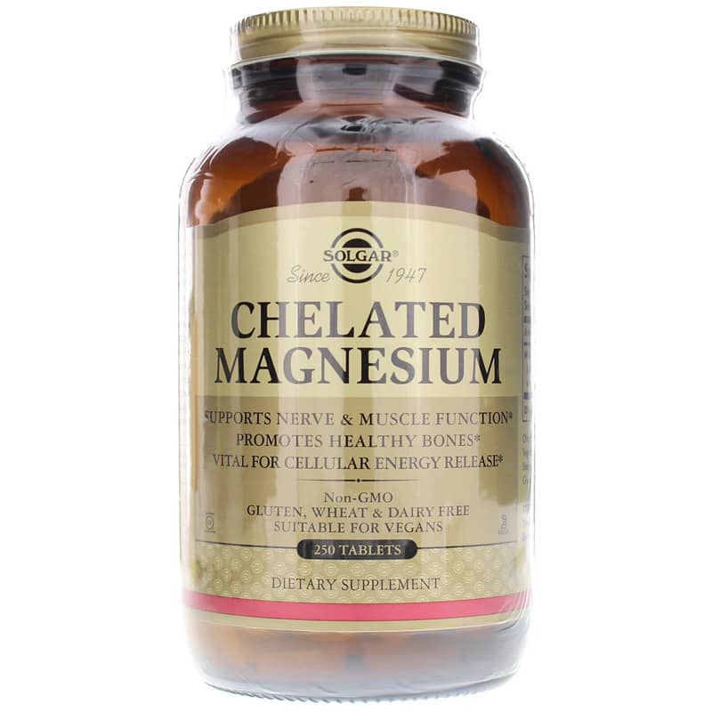Solgar Chelated Magnesium 400 Mg 250 Tablets