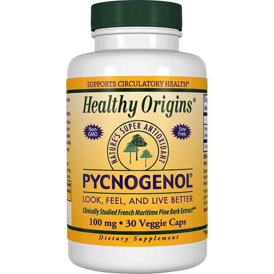 Healthy Origins - Pycnogenol 100 mg. - 30 Vegetarian Capsules