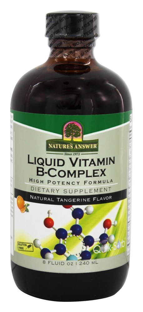 Nature's Answer - Liquid Vitamin B Complex High Potency Formula Tangerine Flavor - 8 fl. oz.