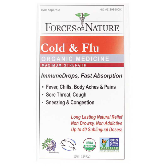 Forces Of Nature Cold & Flu Organic Maximum Strength .34 Oz