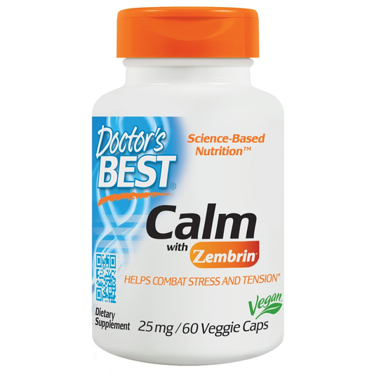 Doctor's Best - Calm with Zembrin 25 mg. - 60 Vegetable Capsule(s)