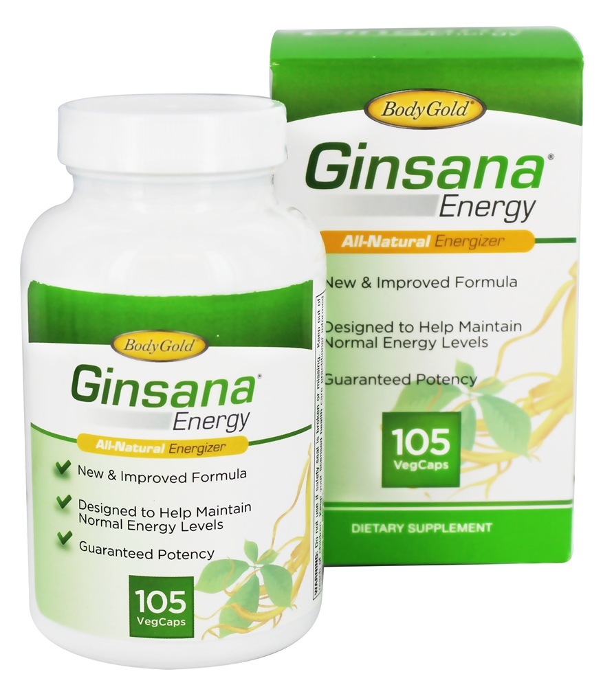 Ginsana - Ginsana Energy - 105 Vegetarian Capsules