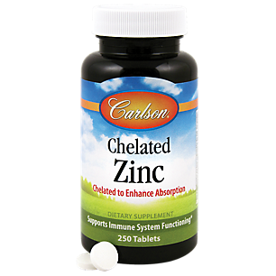 Chelated Zinc for Enhanced Absorption - 30 MG (250 Tablets)