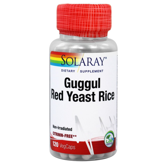 Solaray - Non-Irradiated Guggul Red Yeast Rice Guaranteed Potency - 120 Vegetable Capsule(s)