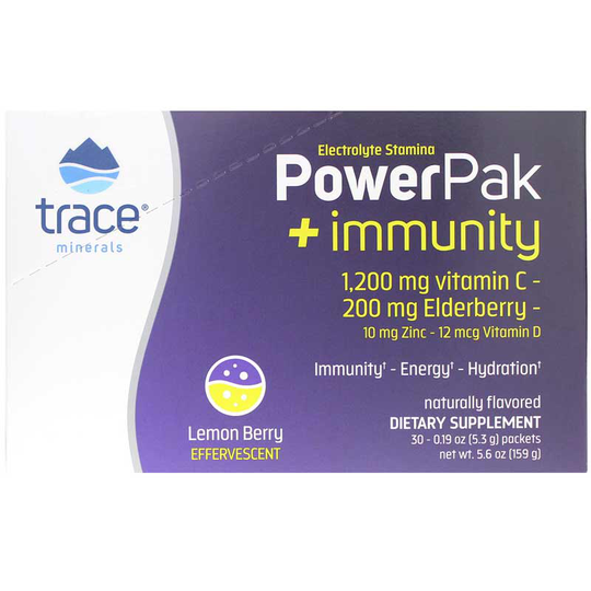 Trace Minerals Research Electrolyte Stamina Power Pak + Immunity 30 Packets