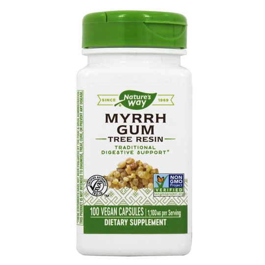 Nature's Way - Myrrh Gum Tree Resin 1100 mg. - 100 Vegan Capsules