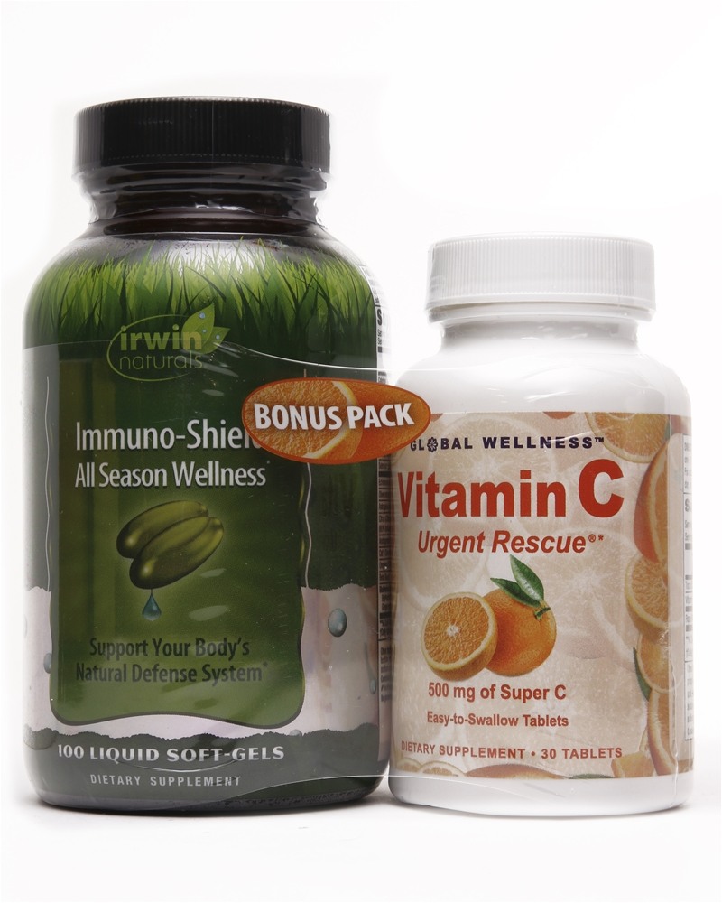 Irwin Naturals - Immuno-Shield Vitamin C Bonus Pack - 100ct30ct