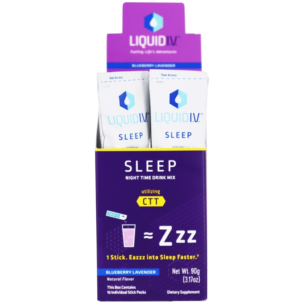 Liquid I.V. - Sleep Multiplier Drink Mix Blueberry Lavender - 10 Packet(s)