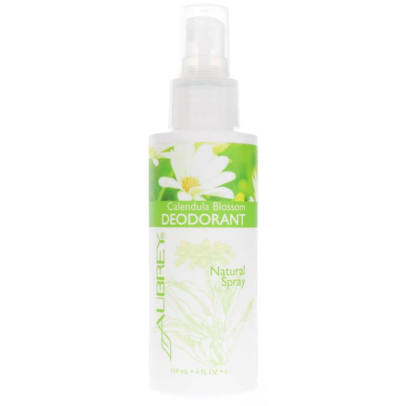 Aubrey Organics Calendula Blossom Deodorant, Natural Spray 4 Oz