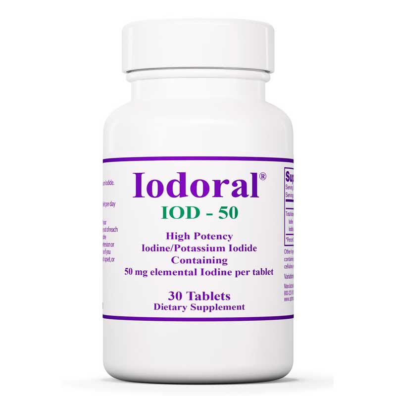 Optimox Iodoral 50 Mg Iodine/Potassium Iodide 30 Tablets