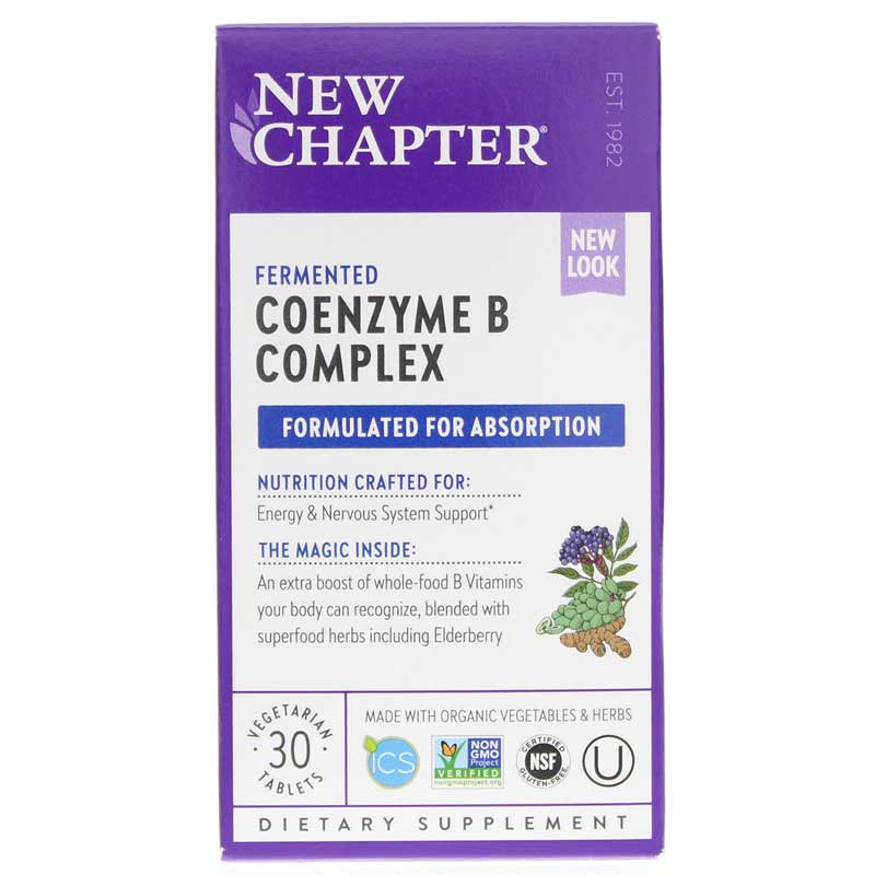 New Chapter Coenzyme B Food Complex 30 Veg Tablets